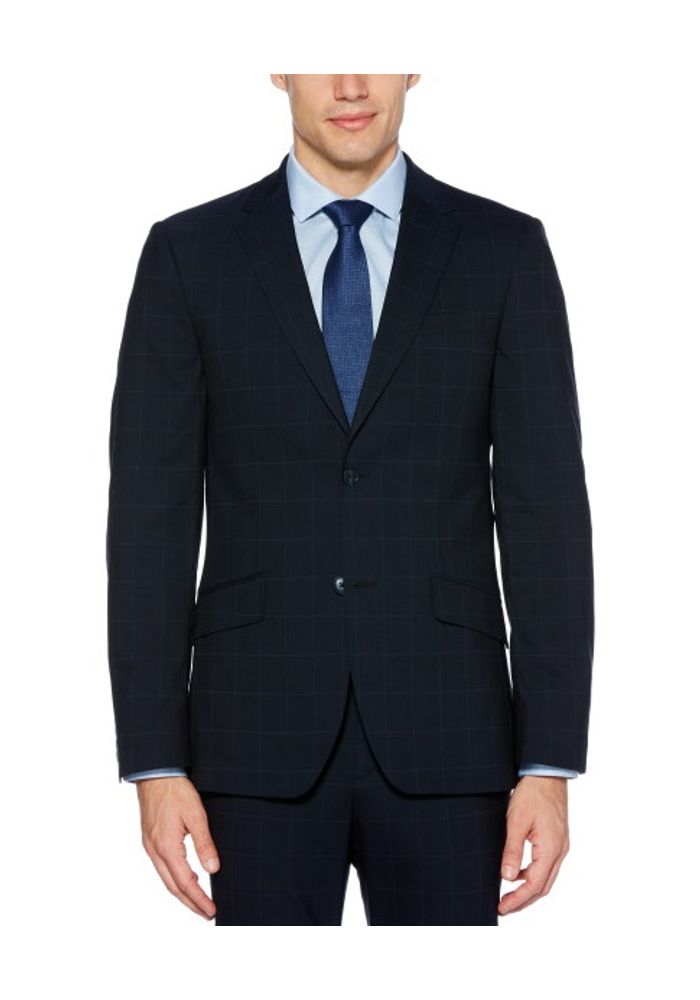 Pantaloni Eleganti Uomo Perry Ellis Modern-Fit - 100% Poliestere Performance - Cavallo 30 Pollici - Foto 2