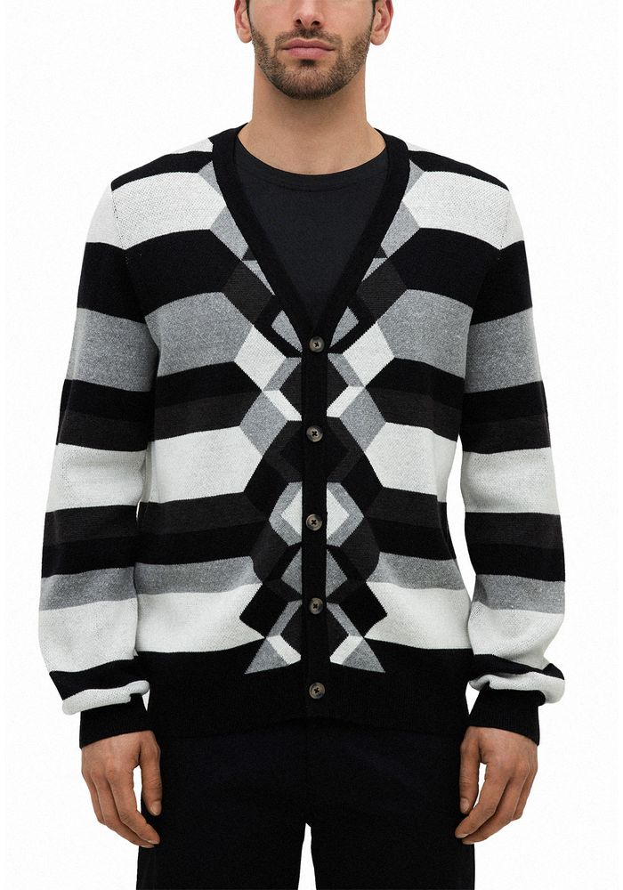 Sweater Hombre Con Cierre Gris Melange - Perry Ellis Chile