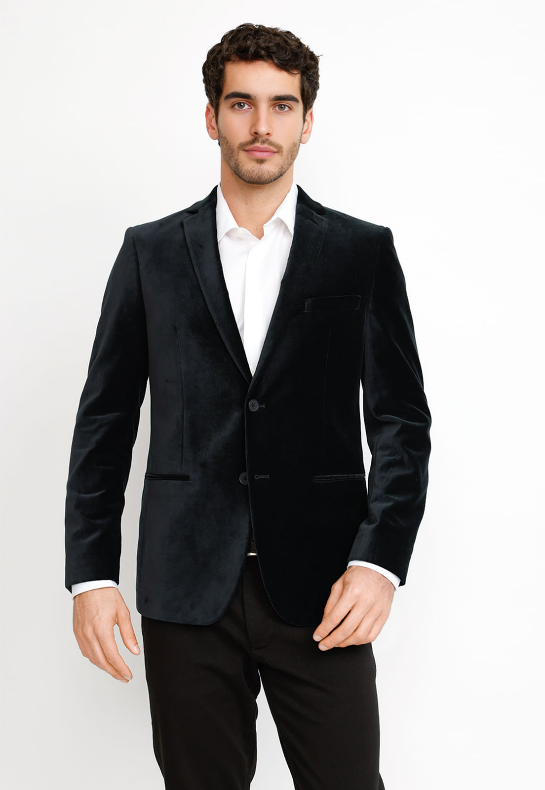 Chaqueta Hombre Velvet Slim Azul Marino